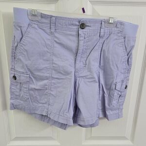 Lee Women's Light Purple Cargo Shorts